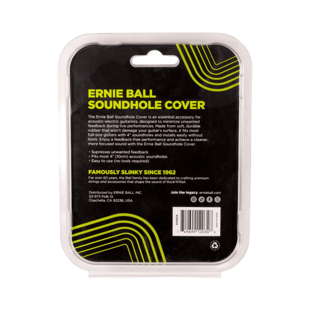 Ernie Ball - Acoustic Soundhole Cover - 4"(10cm)