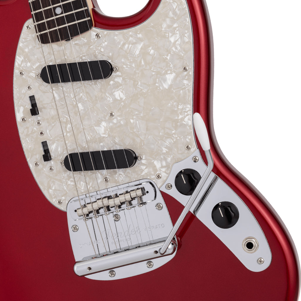 Fender Made in Japan Traditional 70s Mustang Electric Guitar - Candy Apple Red body
