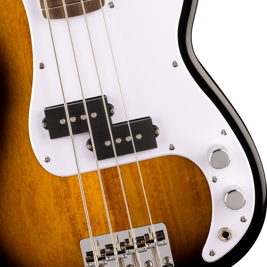 Fender Mini Precision Bass Laurel Fingerboard w/White Pickguard - 2-Color Sunburst