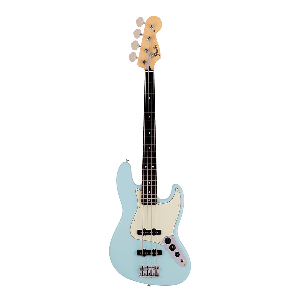 Fender Made in Japan Junior Collection Jazz Bass Rosewood Fingerboard Satin Daphne Blue