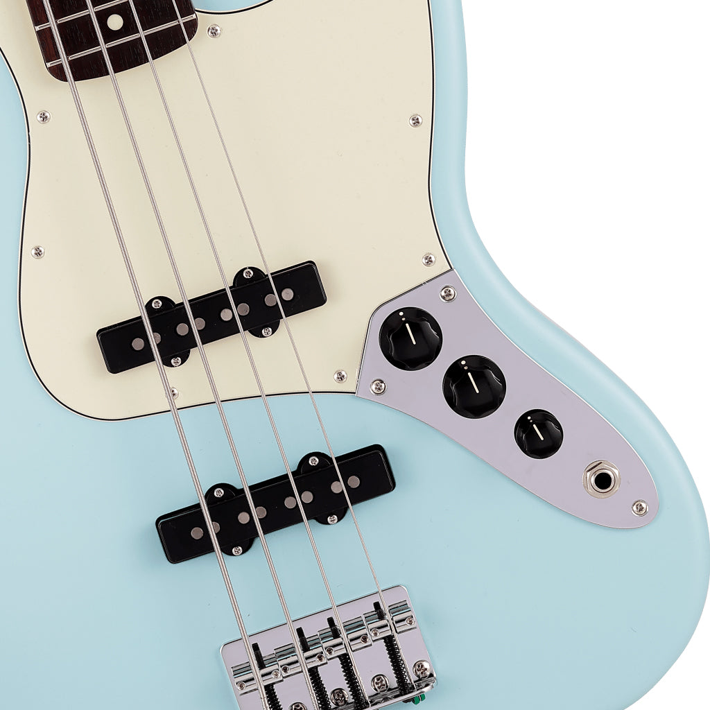 Fender Made in Japan Junior Collection Jazz Bass Rosewood Fingerboard Satin Daphne Blue