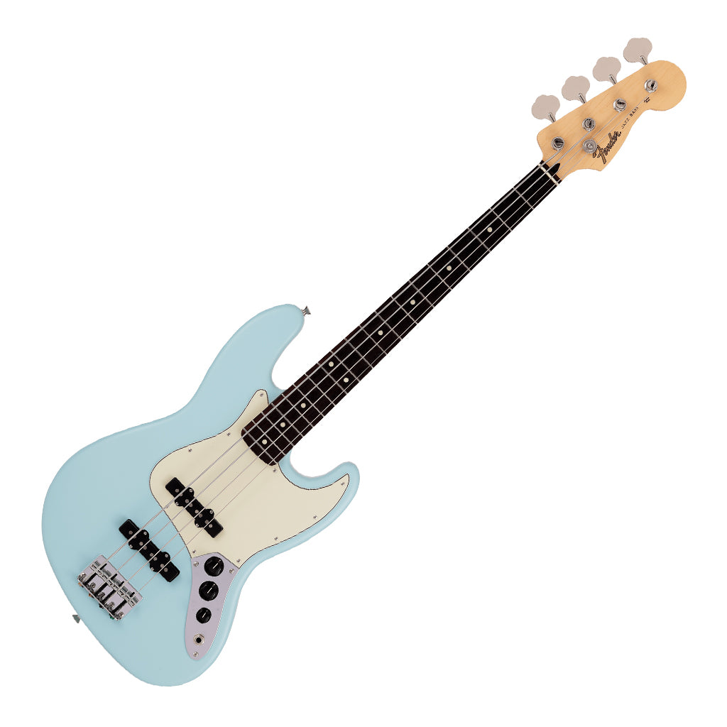 Fender Made in Japan Junior Collection Jazz Bass Rosewood Fingerboard Satin Daphne Blue
