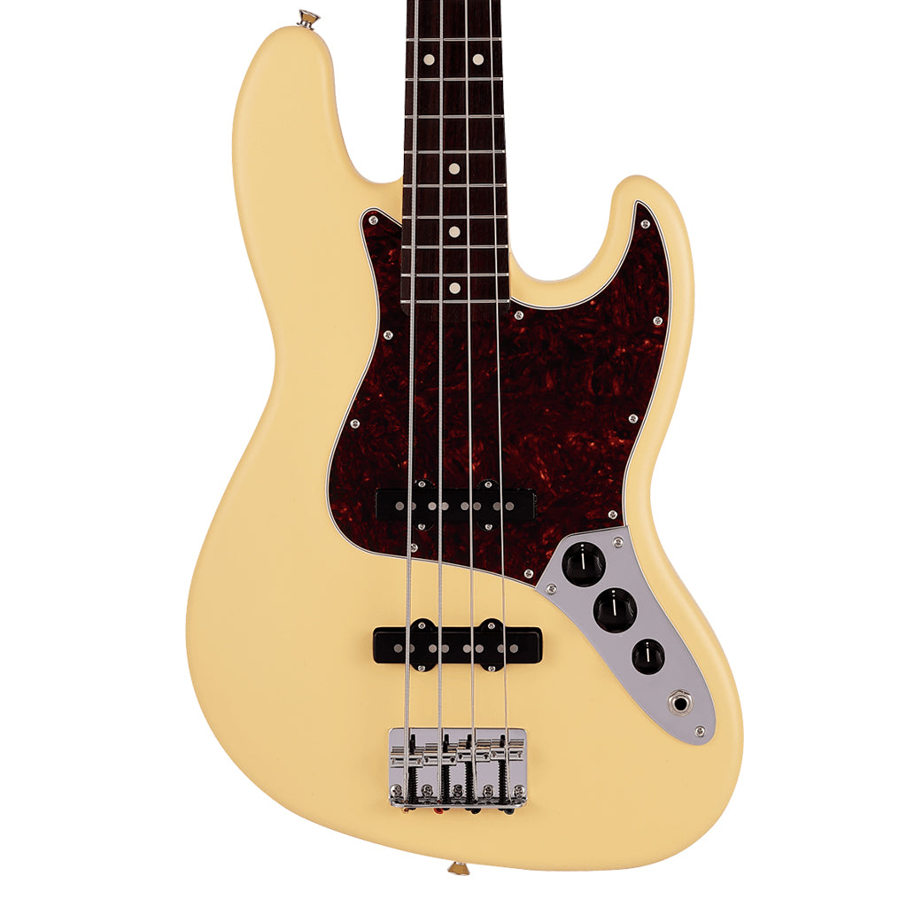 Fender Made in Japan Junior Collection Jazz Bass Rosewood Fingerboard Satin Vintage White
