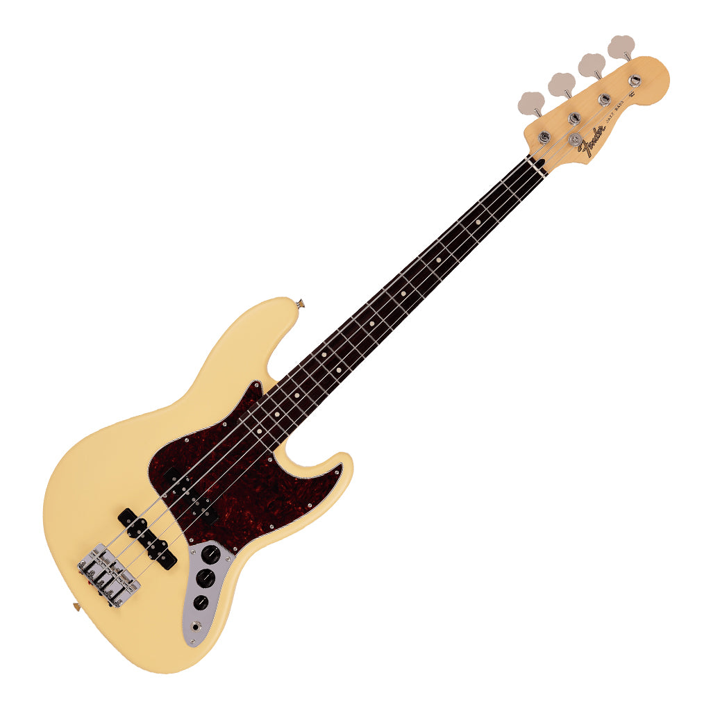 Fender Made in Japan Junior Collection Jazz Bass Rosewood Fingerboard Satin Vintage White