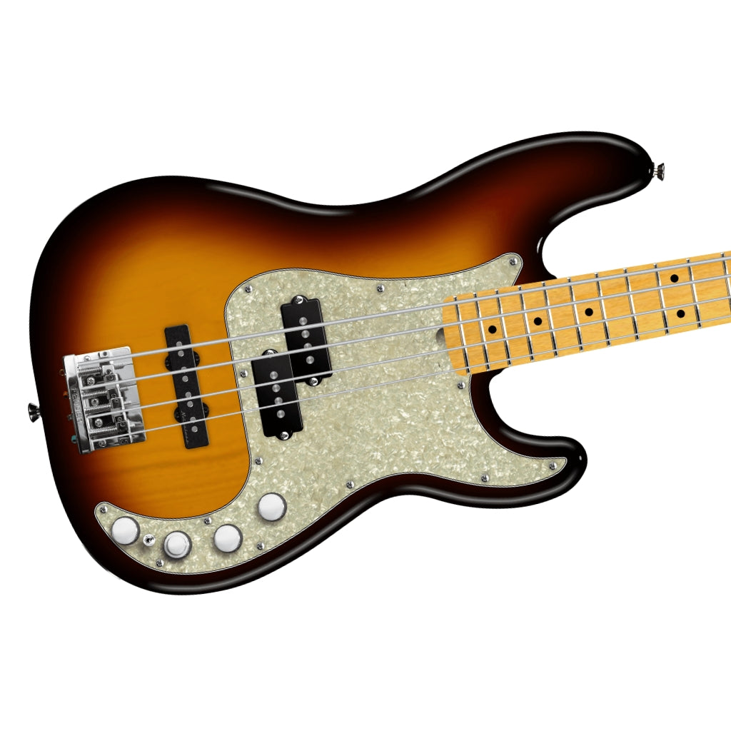 Fender - Player II Modified Active Precision Bass - 3 Tone Sunburst, Maple Fingerboard