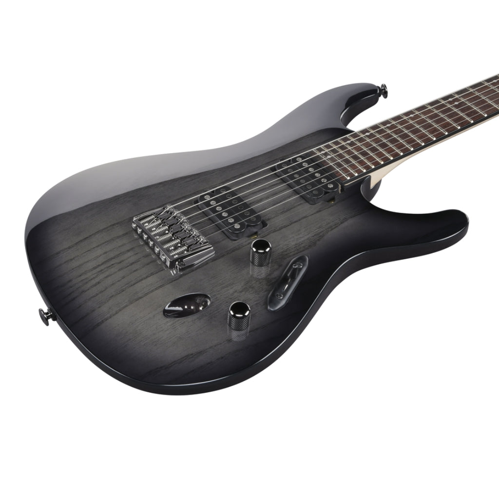 Ibanez - Prestige S6621AH Electric Guitar - Transparent Gray Burst