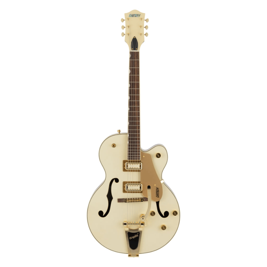 Gretsch - G5420TG Electromatic Pristine LTD Hollow Body Single-Cut with Bigsby Electric Guitar - White Gold, Laurel Fingerboard