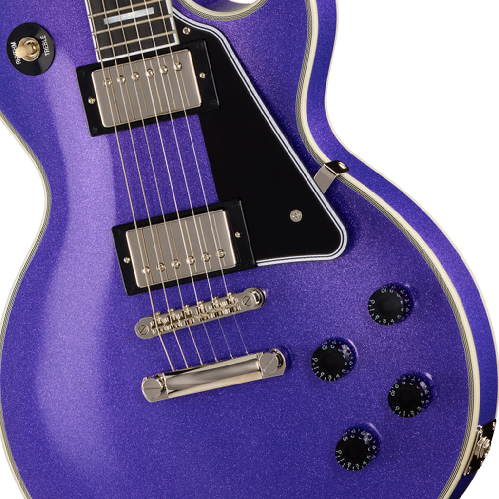 Epiphone Inspired by Gibson Custom Les Paul Custom Electric Guitar - Amethyst Sparkle