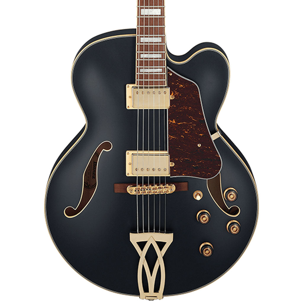 Ibanez AF75G Artcore Hollowbody Electric Guitar - Black Flat