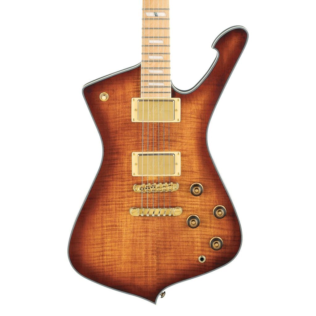 Ibanez - IC420MFM Electric Guitar - Caramel Burst Low Gloss