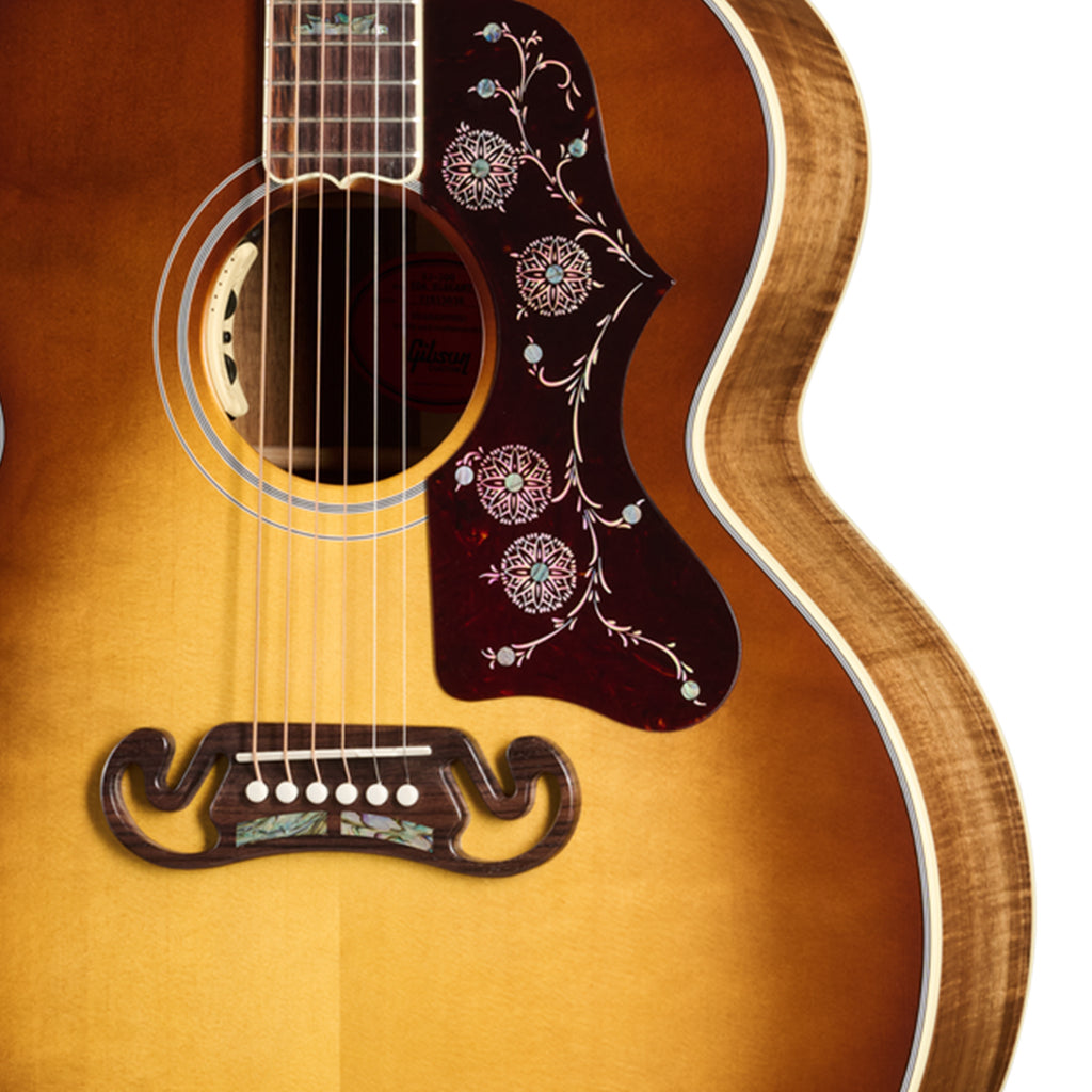 Gibson SJ200 Elegant Koa Acoustic-Electric Guitar - Honey Burst body