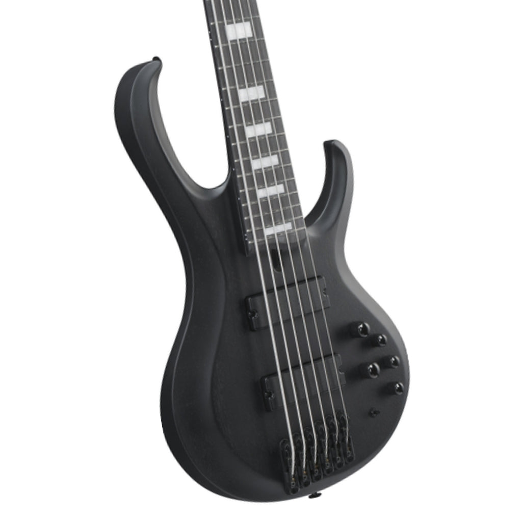 Ibanez - Fab1 Wk Felipe Andreoli 6-String Signature Bass Guitar - Weathered Black