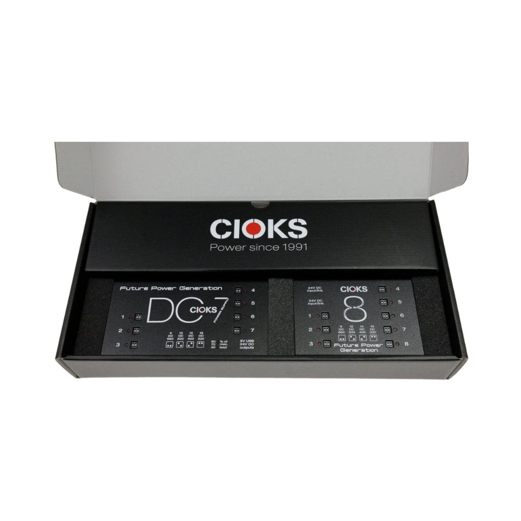 Cioks - Superpower DC7 v2 + C8E Pedal - Power Supply Bundle