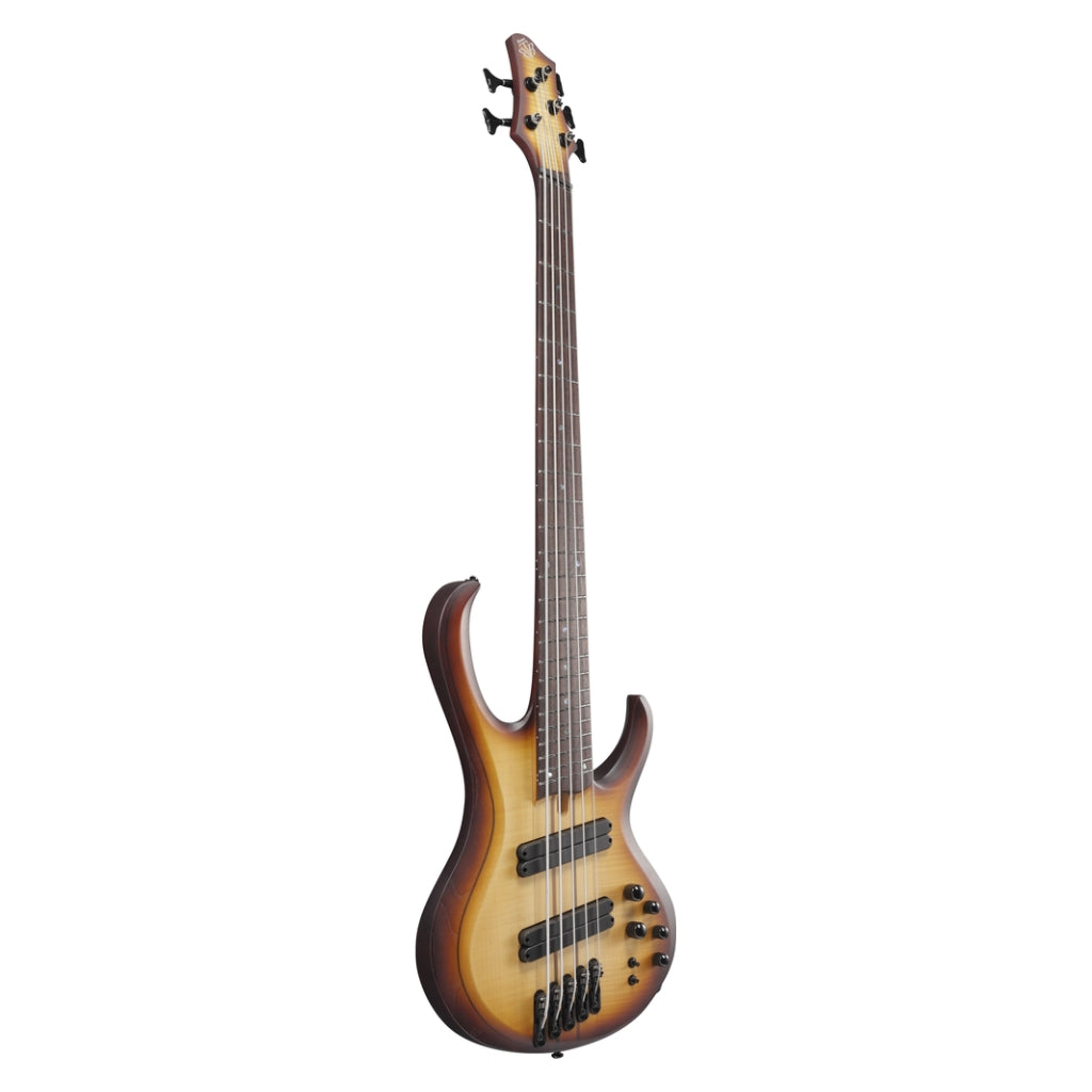 Ibanez - BTB705LMNNF - 5 String Electric Bass Guitar Natural Browned Burst Flat