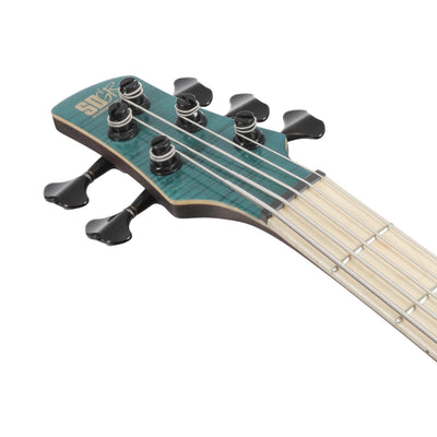 Ibanez - SR1425BCGL - 5 String Electric Bass Guitar Caribbean Green Low Gloss