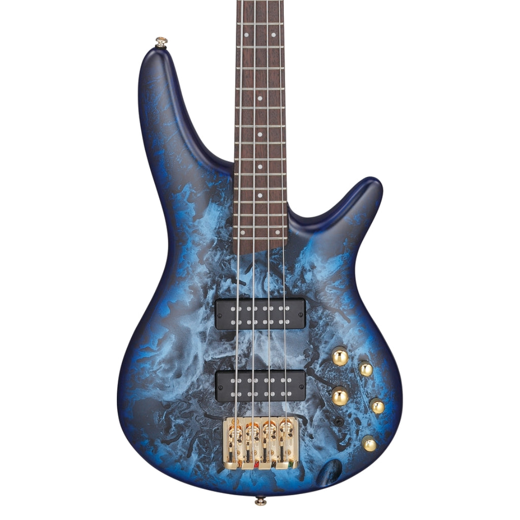 Ibanez - SR300EDXCZM - 4 String Electric Bass Guitar Cosmic Blue Frozen Matte