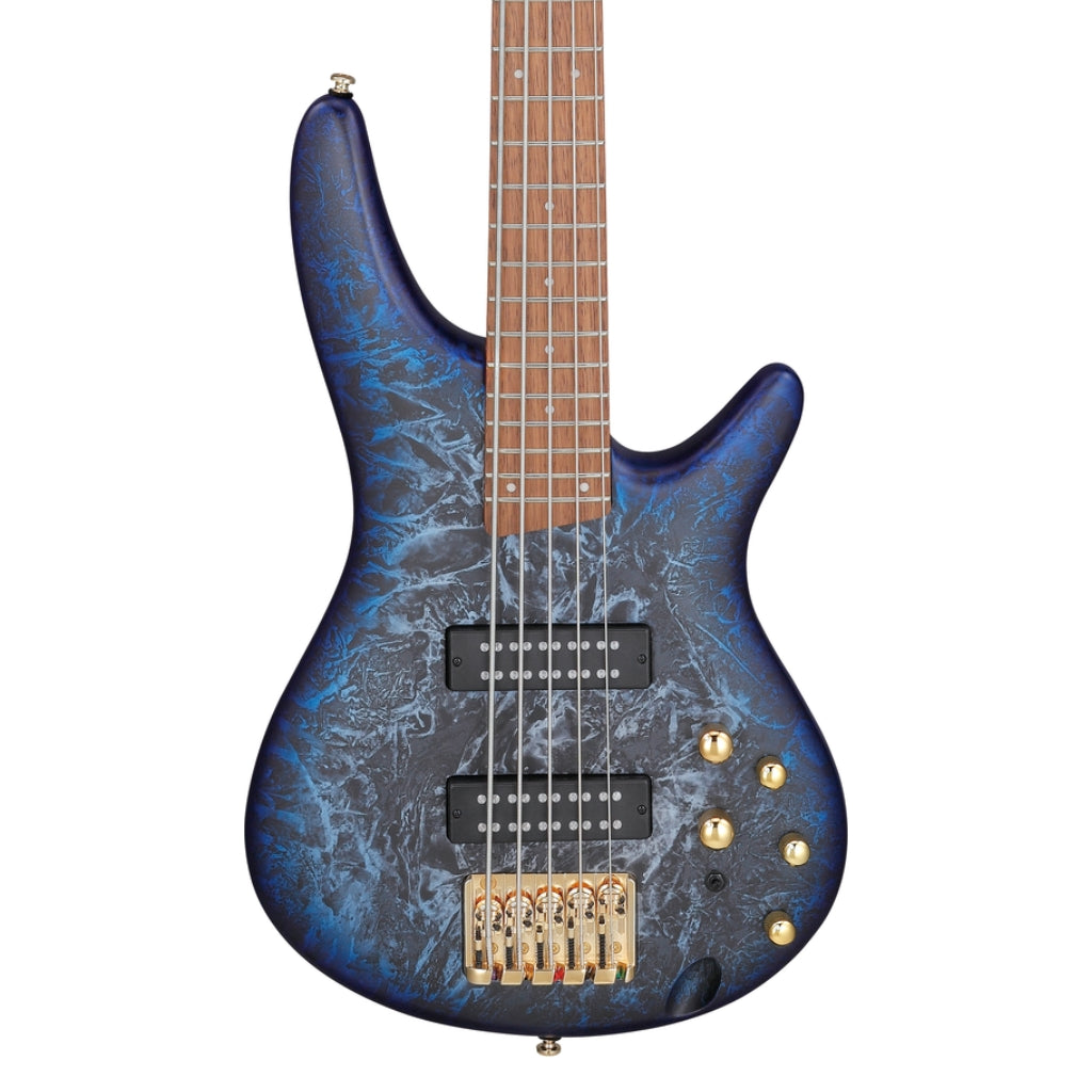 Ibanez - SR305EDXCZM - 5 String Electric Bass Guitar Cosmic Blue Frozen Matte