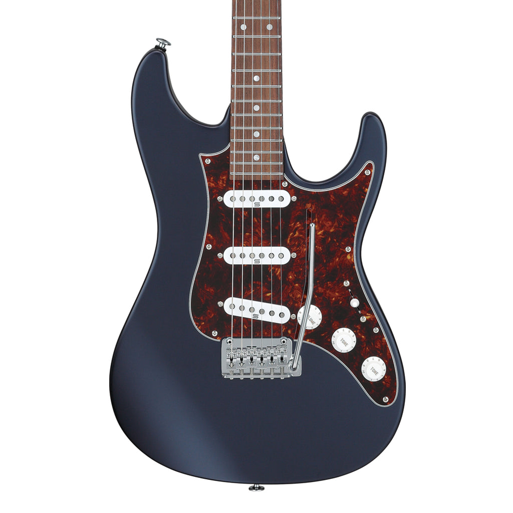 Ibanez AZ2203NT Electric Guitar with Rosewood Fretboard and Case Dark Tide Blue Flat