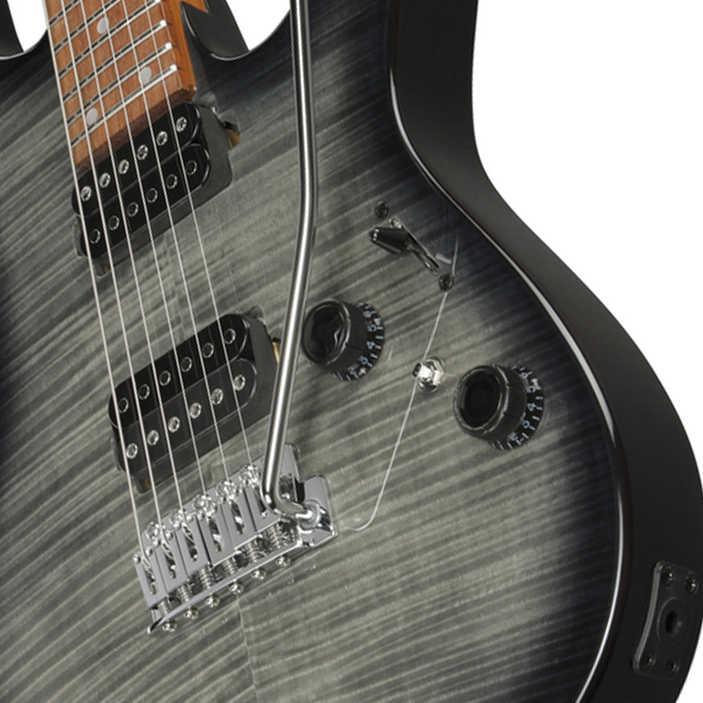 Ibanez AZ24S1F Flamed Maple Top with Jatoba Fretboard Transparent Black Sunburst