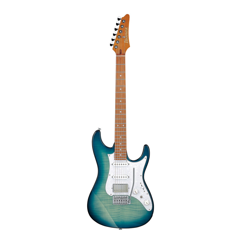 Ibanez AZ22S1F Flamed Maple Top with Jatoba Fretboard Transparent Turquoise Burst