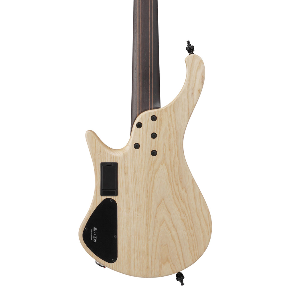 Ibanez EHB1675MS 5 String Bass with Fishman Fluence Pickups and Gig Bag Natural Flat