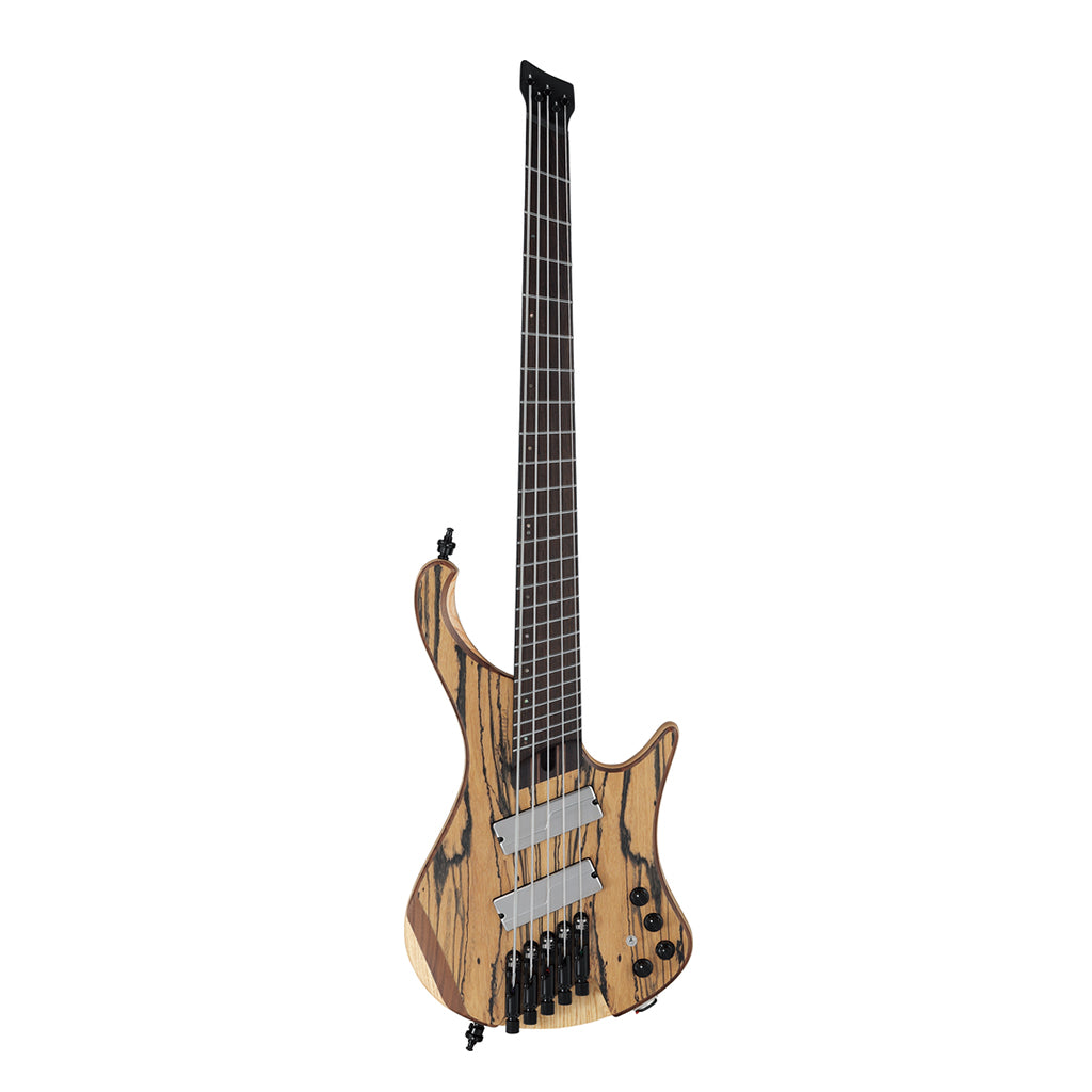 Ibanez EHB1675MS 5 String Bass with Fishman Fluence Pickups and Gig Bag Natural Flat