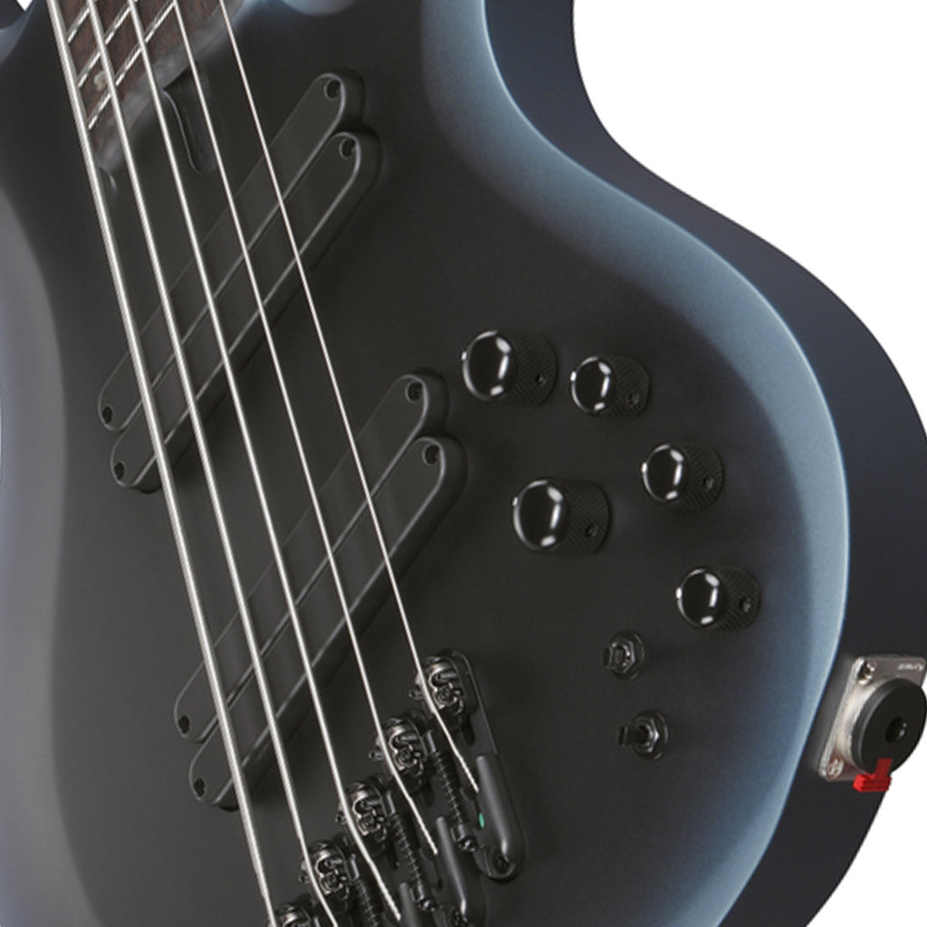 Ibanez BTB605MS Midnight Arctic Ocean Matte 5 String Electric Bass with Case