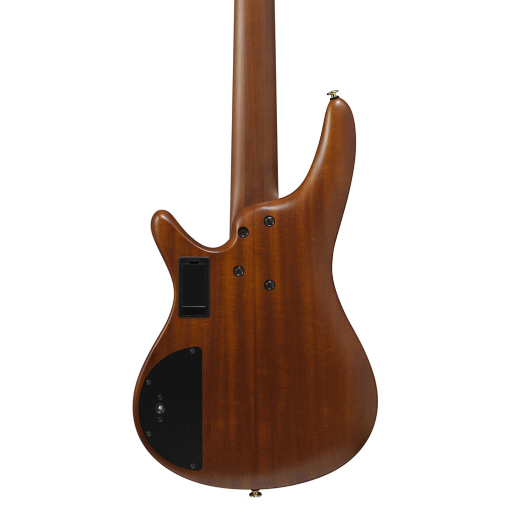 Ibanez SR5505 5 String Bass Ovangkol Top with Rosewood Fretboard and Case Mocha Flat