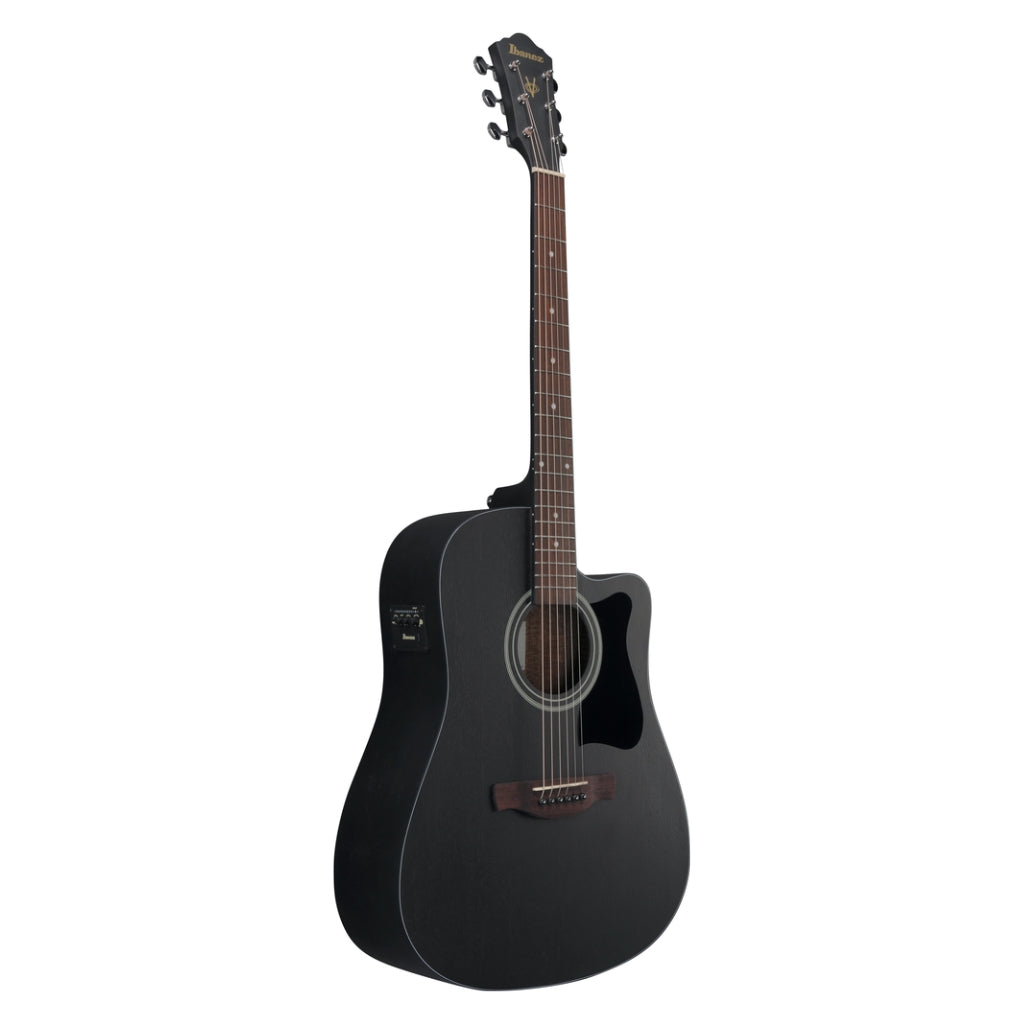 Ibanez - V44CE Acoustic Guitar - Weathered Black Open Pore