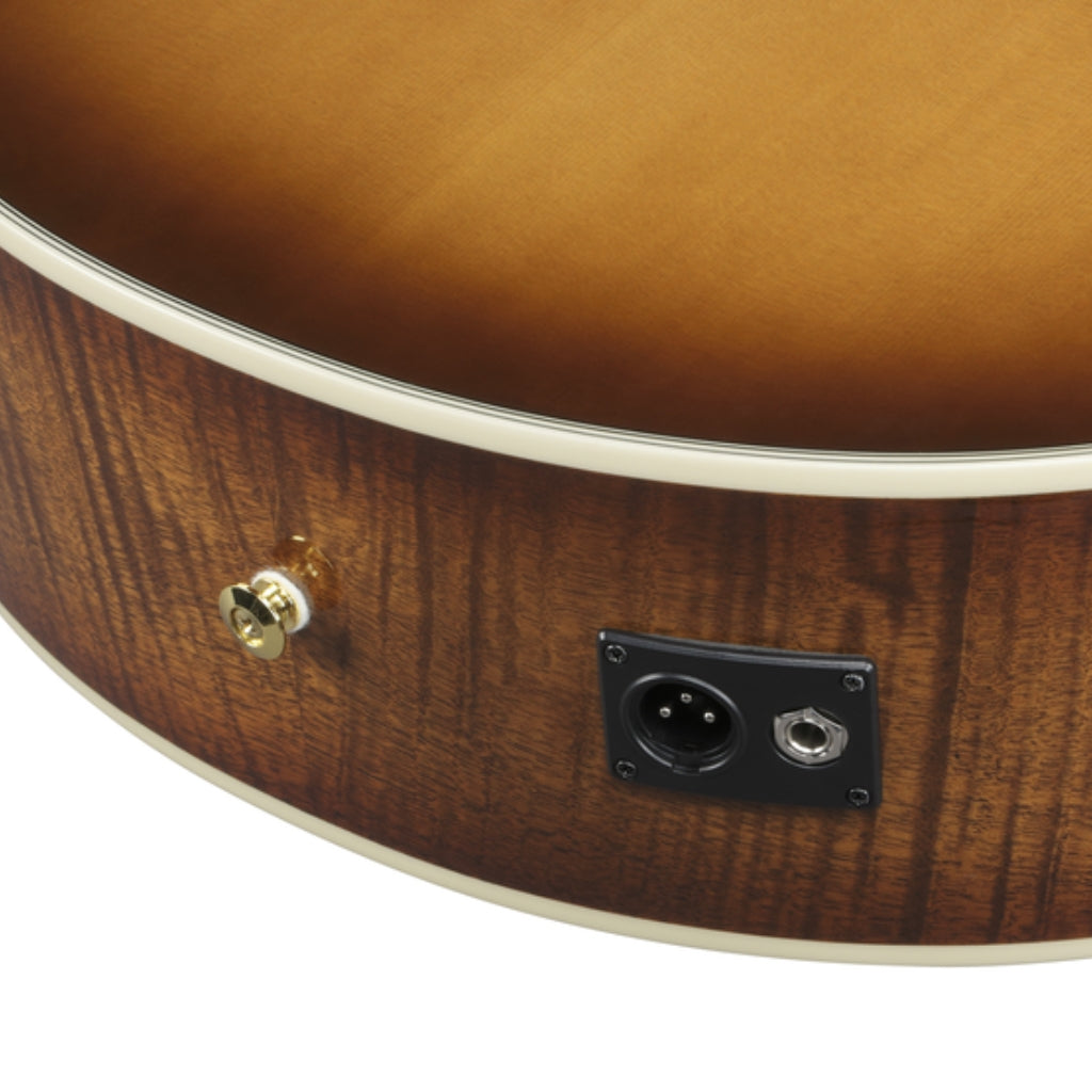 Ibanez - AE3007FMH 7-String Acoustic Guitar - Tobacco Edge Burst High Gloss