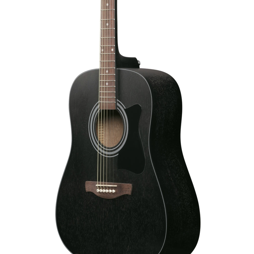 Ibanez - V54NJP Acoustic Guitar with Bag - Open Pore Weathered Black