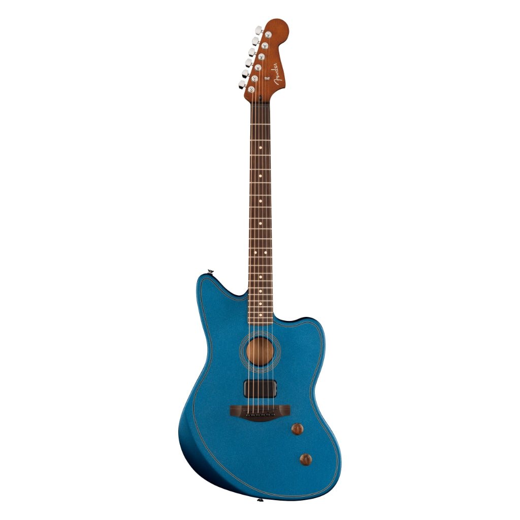 Fender - Limited Edition Acoustasonic Standard Jazzmaster Acoustic-Electric Guitar - Lake Placid Blue