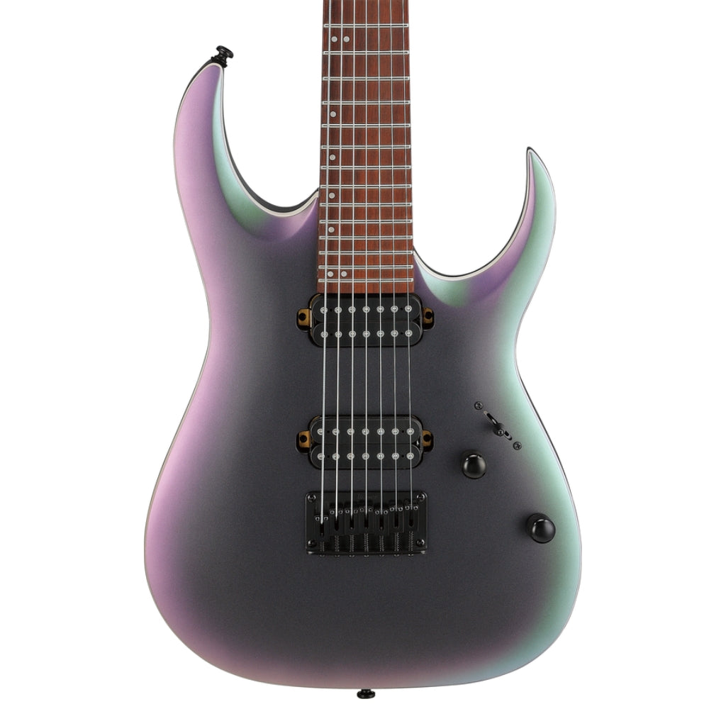 Ibanez - RGA742EX 7-String Electric Guitar - Black Aurora Burst Matte