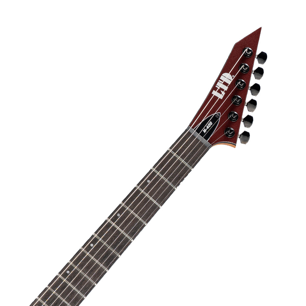 ESP LTD M-400 Hardtail Electric Guitar - Scarlett Metallic
