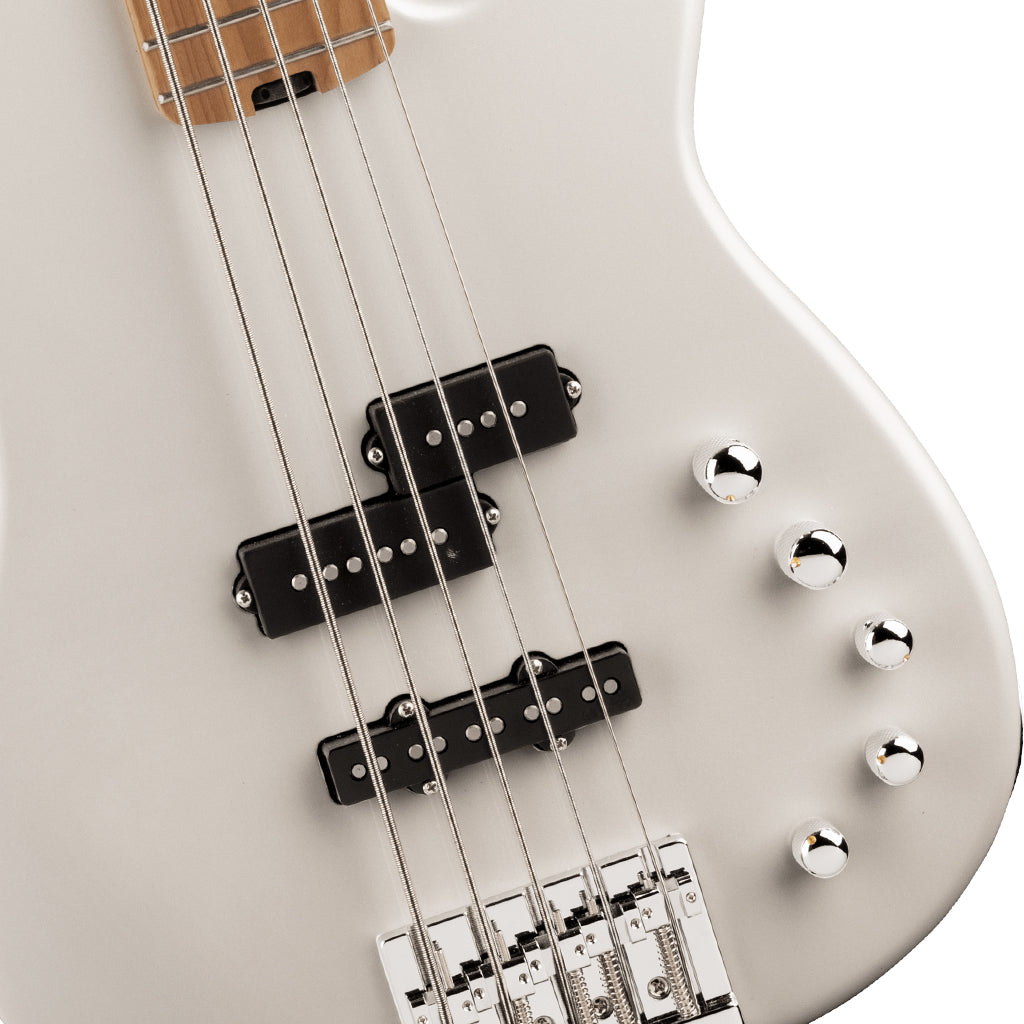 Charvel Pro-Mod San Dimas Bass PJ V, Caramelized Maple Fingerboard - Platinum Pearl