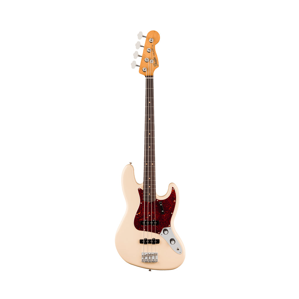 Fender Vintera III Early 60s Jazz Bass Rosewood Bass Guitar - Olympic White