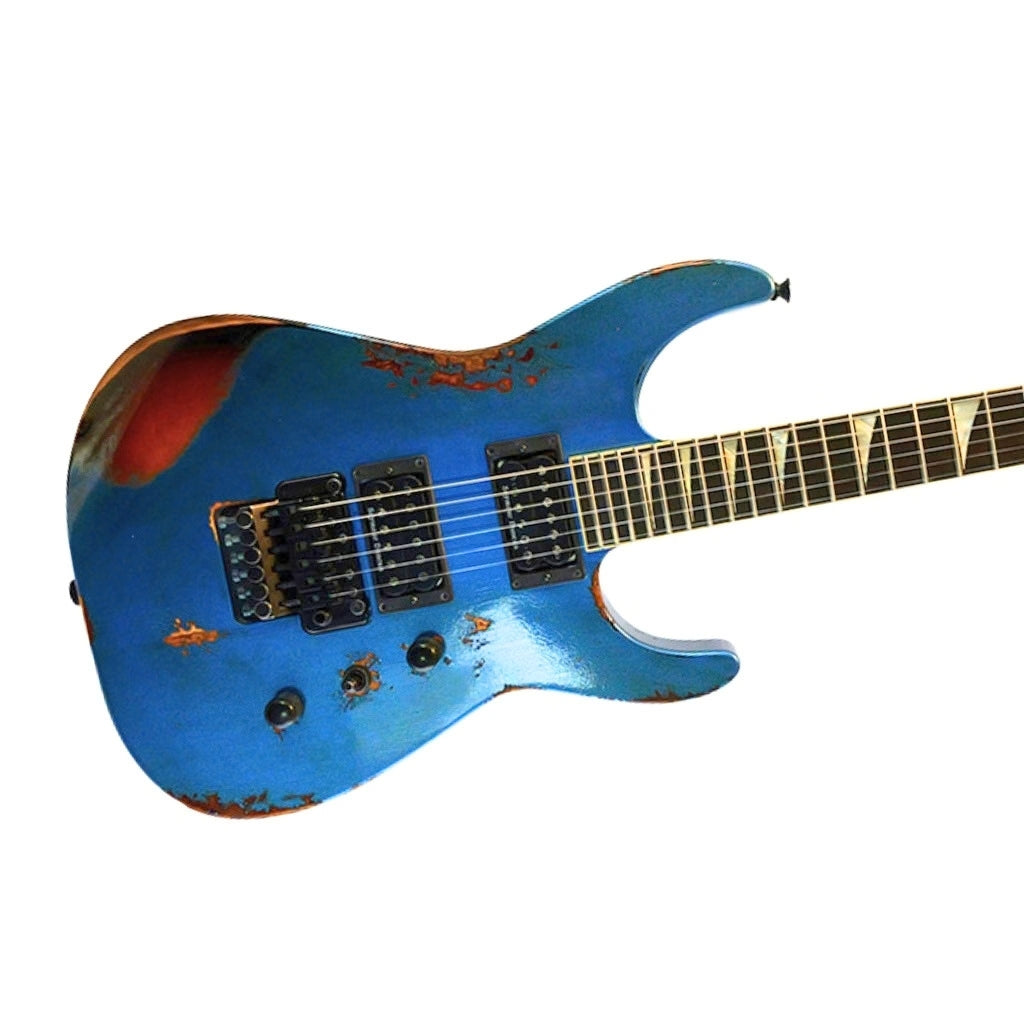 Jackson Custom Shop USA Soloist Electric Guitar - Lake Placid Blue over 3-Color Sunburst