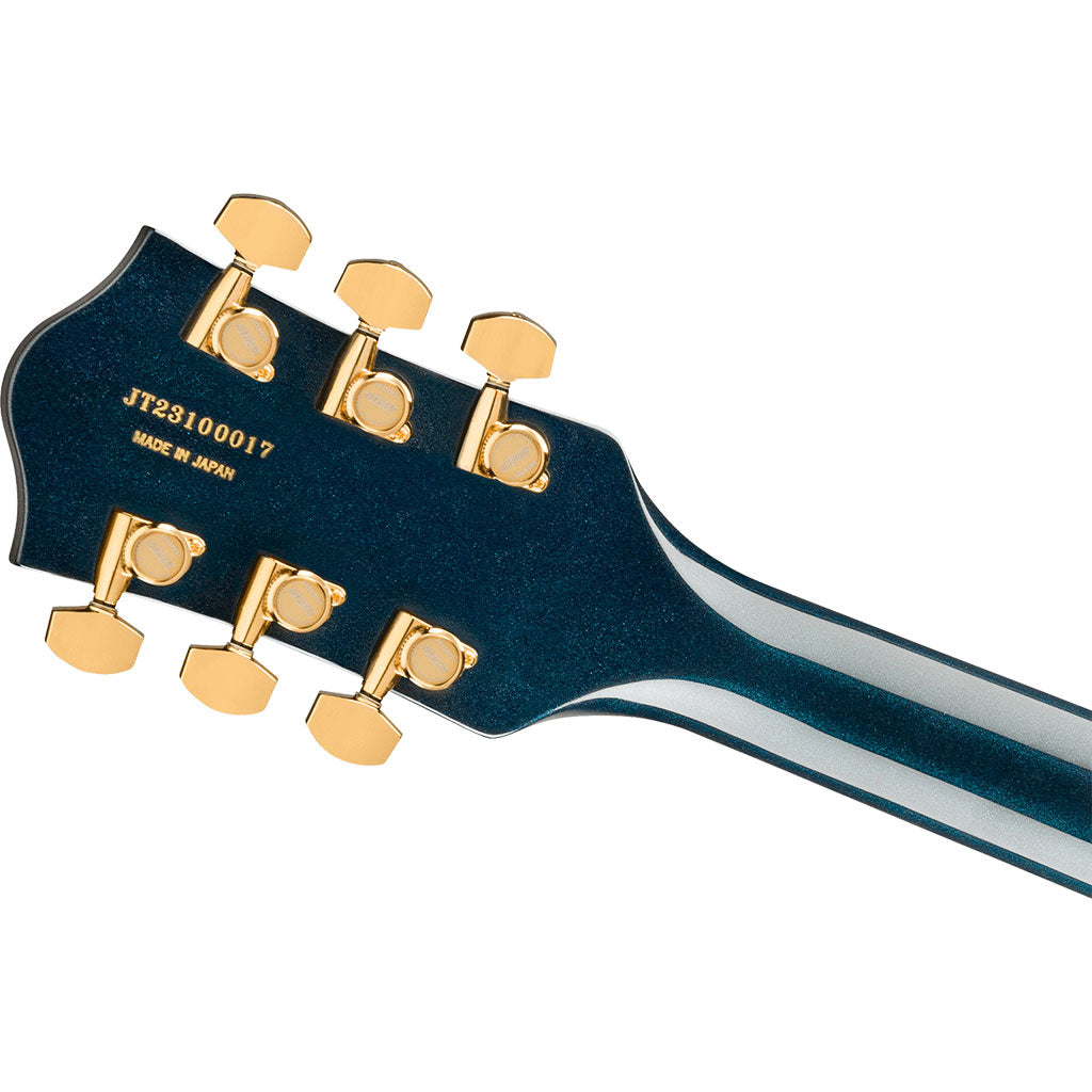 Gretsch Nashville Hollow Body Ebony Fingerboard with String Thru Bigsby and Gold Hardware - Midnight Sapphire