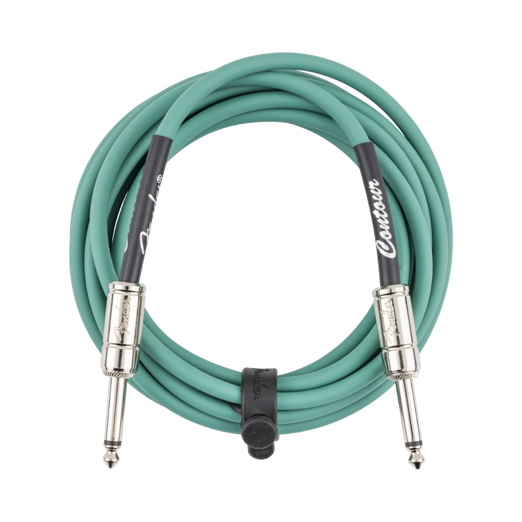 Fender Contour Series 10ft Instrument Cable - Sherwood Green