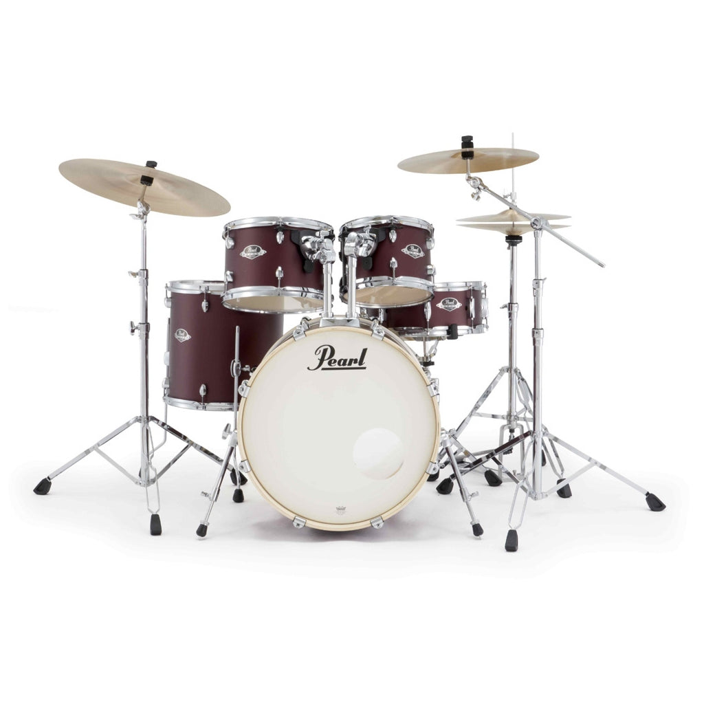 Pearl - Export Plus 5pc 20" Fusion Drum Kit with BRD-1 Cymbals - Satin Scarlet