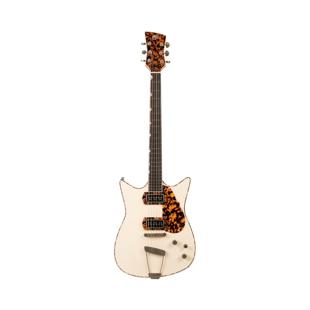 Frank Brother Arcade One Light Relic Electric Guitar - Trans Trillium White front