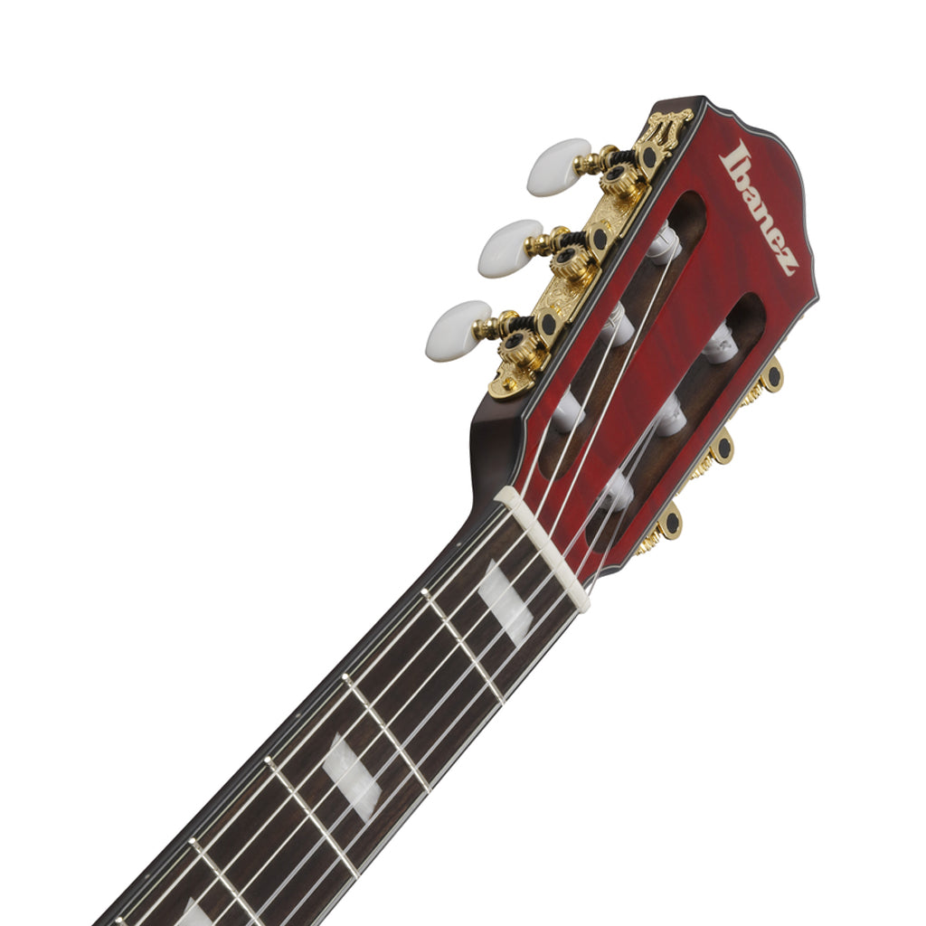 Ibanez FRH20QMN Nylon String Guitar Quilted Maple - Wine Red Low Gloss