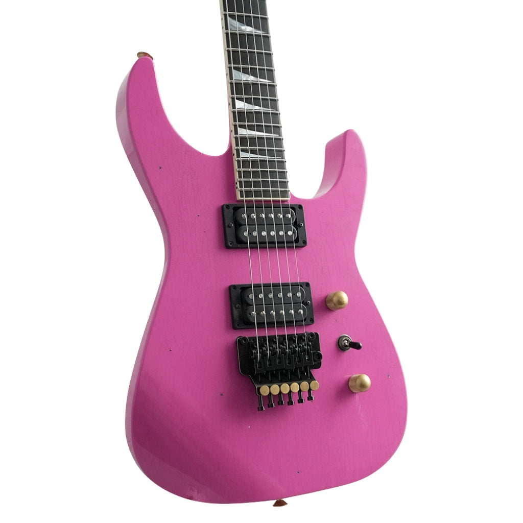 Jackson Custom Shop - Soloist Dive Bar Nitro Relic Electric Guitar - Platinum Pink
