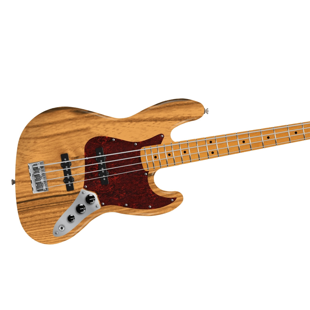 Fender American Professional Jazz Bass Guitar - Natural, Maple Fingerboard
