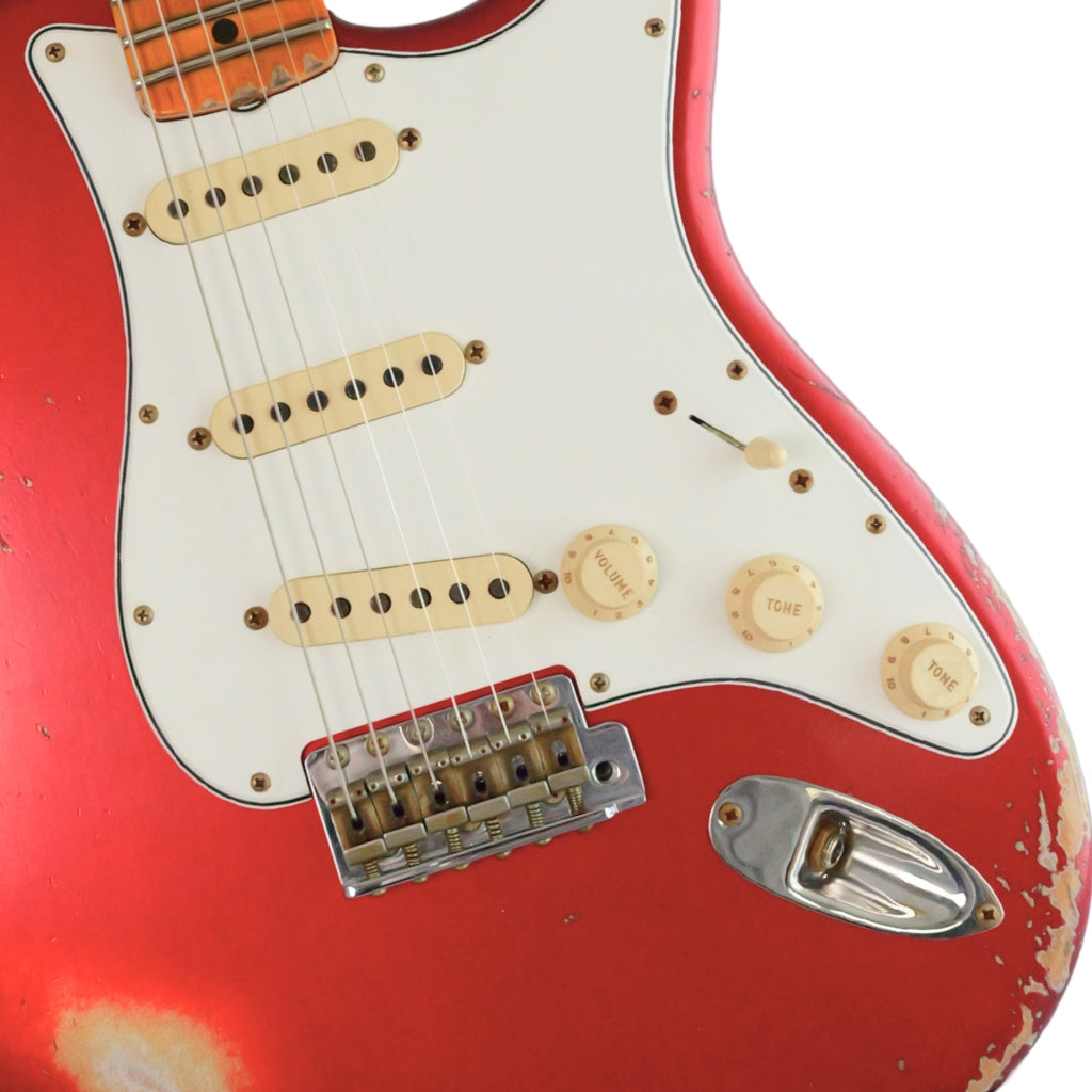 Fender Custom Shop Big Peg Stratocaster Heavy Relic - Aged Candy Apple Red