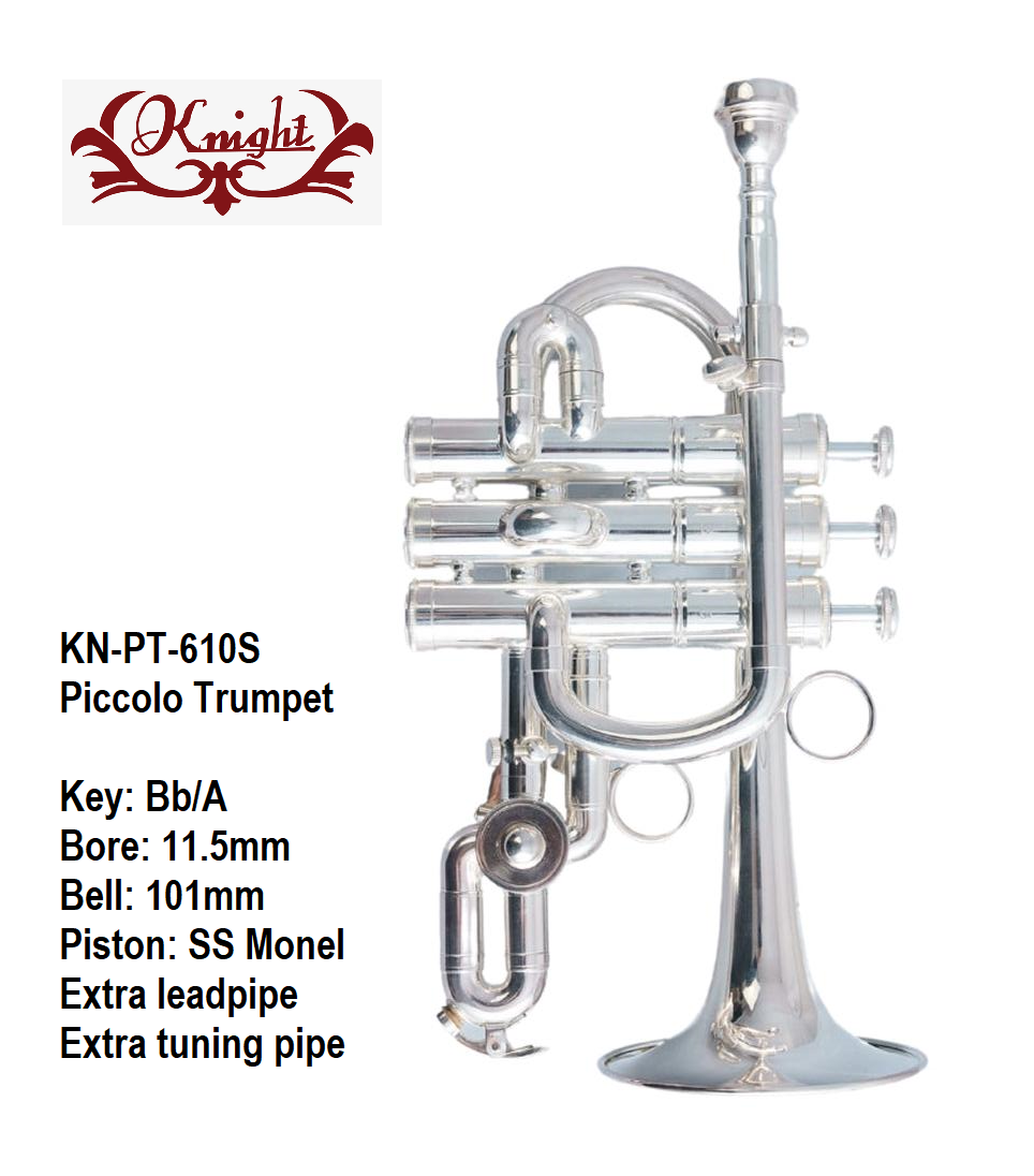 Knight Piccolo Trumpet PT-610S, with Case