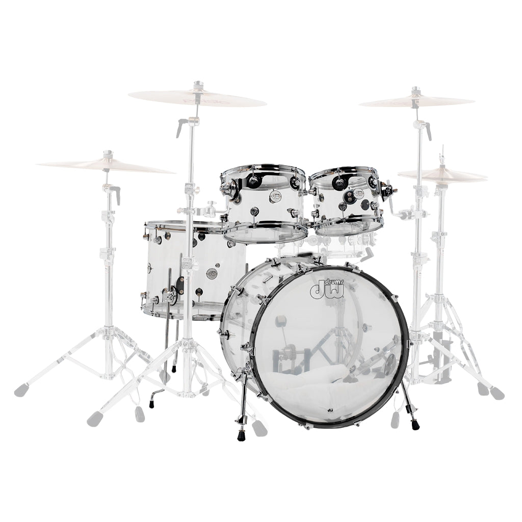 DW - Design Series 4-piece Shell Pack - Clear Acrylic