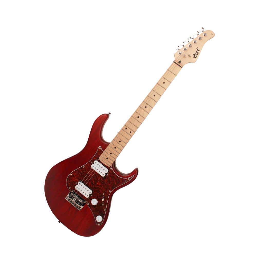 Cort G100 HH Electric Guitar - Open Pore Black Cherry
