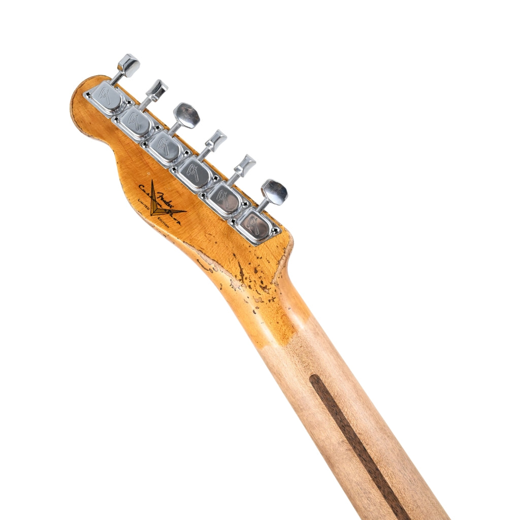 Fender Custom Shop Limited Edition Telecaster Custom Super Heavy Relic - Aged Candy Apple Red with Aged Candy Tangerine Burst