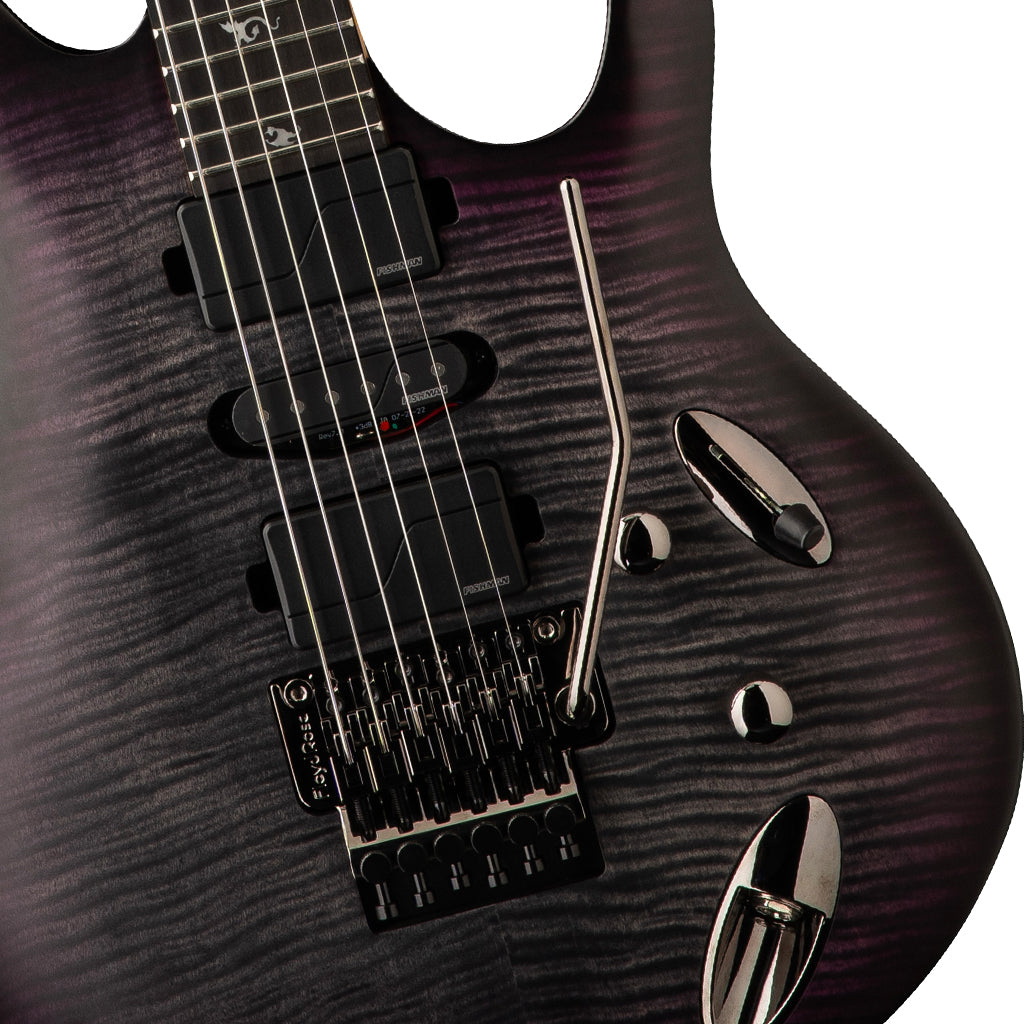 PRS SE Chleo Herman Li Signature Dragon Inlays - Charcoal Purple Burst
